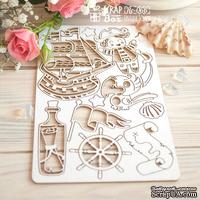 Чипборд ScrapBox - Набор пиратский малый с кораблем Hc-066 - ScrapUA.com