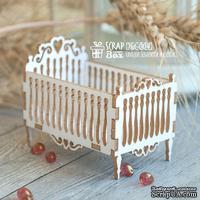 Чипборд ScrapBox 3d фигурка - Детская кроватка Hd-004