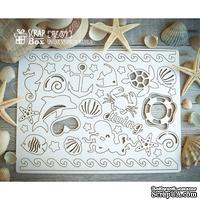 Чипборд ScrapBox - набор Морской - ScrapUA.com