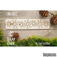 Чипборд ScrapBox - Маленький бордюр снежинки Hh-002