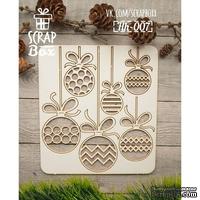 Чипборд ScrapBox - Набор елочные шарики Hh-007 - ScrapUA.com