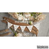 Чипборд ScrapBox - Ленточка с флажками большая - ScrapUA.com