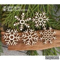 Чипборд ScrapBox - Коллекция из пяти снежинок Hh-091 - ScrapUA.com