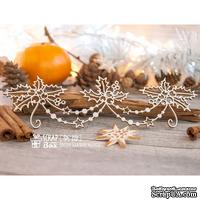 Чипборд ScrapBox - Гирлянда с остролистом и бусинами Hh-121 - ScrapUA.com