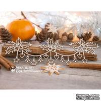 Чипборд ScrapBox - Гирлянда с остролистом и подвесками Hh-122 - ScrapUA.com