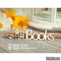 Чипборд ScrapBox - надпись Books Hi-191 - ScrapUA.com