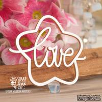 Чипборд ScrapBox - чипборд Love в звезде Hi-391 - ScrapUA.com