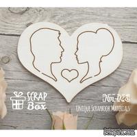 Чипборд ScrapBox - Силуэты в сердце №1 - ScrapUA.com