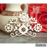Чипборд ScrapBox - Силуэт в рамке стилистики Ар-нуво Hm-029 - ScrapUA.com