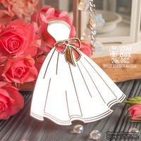 Чипборд ScrapBox - свадебное платье с бантом Hm-082 - ScrapUA.com