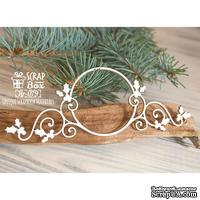 Чипборд ScrapBox - Новогодняя рамка с остролистом Hr-079 - ScrapUA.com