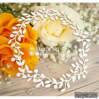 Чипборд ScrapBox - Венок лиственный большой Hr-081 - ScrapUA.com