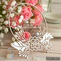 Чипборд ScrapBox - Рамочка с перьями Hr-100 - ScrapUA.com