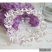 Чипборд ScrapBox - Прямоугольная рамка с Маками Hr-138 - ScrapUA.com