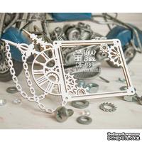 Чипборд ScrapBox - Кквадратная рамка с часами Hr-158 - ScrapUA.com