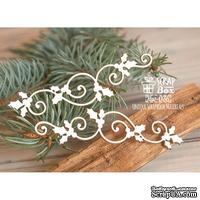 Чипборд ScrapBox - Новогодние бордюры с остролистом (2 шт) Hw-036