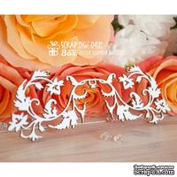 Чипборд ScrapBox - Бордюр с цветами и листиками Hw-043