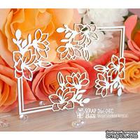 Чипборд ScrapBox - Уголки с магнолиями Hw-045