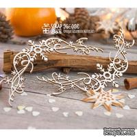 Чипборд ScrapBox - Уголки с морозным узором 2шт Hw-058