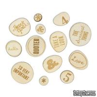 Набор деревянных украшений Studio Calico - Sundrifter Laser-Cut Wood Veneer Shapes - Phrases