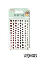 Клеевые камушки от Scrapberry's - Забава, 120 шт., 4 цвета
