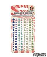 Клеевые полужемчужинки от ScrapBerry's - Vintage Circus 2 - Старый цирк 2, 120 шт, 4 цвета 