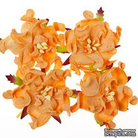 Гардении, набор 4шт., диаметр 5см, персиковые - ScrapUA.com