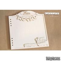 Заготовка для альбома из чипборда Scrapiniec - МАЛЫШ (РУС.), 22х24 см, без пружины - ScrapUA.com