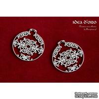 Чипборд Scrapiniec - Шарики Idea d&#039;oro 01, 2 штуки - ScrapUA.com