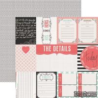 Лист скрапбумаги Teresa Collins The Details, 30х30 см, двусторонняя - ScrapUA.com