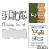 Нож для вырубки + штампы от Spellbinders - Wine Corks - ScrapUA.com