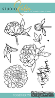 Набор штампов от Studio Katia - Together We Bloom, 8 шт., арт STKS018