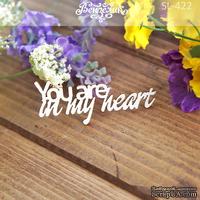Чипборд от Вензелик - You are in my heart 2, размер: 57x23 мм - ScrapUA.com