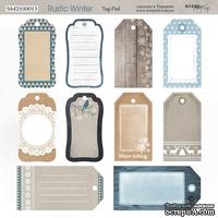 Лист двусторонней бумаги от Scrapmir - Tag-Pad - Rustic Winter, 20х20см