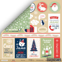 Лист двусторонней бумаги от Scrapmir - Карточки - Hello Christmas, 30x30см