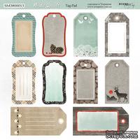 Лист двусторонней бумаги от Scrapmir - Tag-Pad - Nordic Spirits, 20х20см