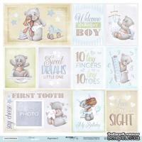 Лист односторонней бумаги от Scrapmir - Карточки 2 ENG из коллекции Mommy's Hero,  30x30 см