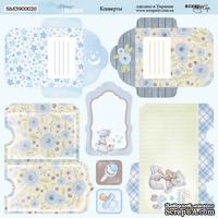 Лист двусторонней бумаги от Scrapmir - Конверты - Mommy's Hero, 20х20 см