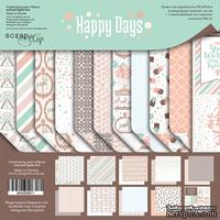 Набор двусторонней бумаги от Scrapmir - Happy Days, 30х30см, 10шт