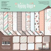 Набор двусторонней бумаги от Scrapmir - Happy Days, 20х20см, 10шт