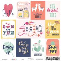 Лист односторонней бумаги от Scrapmir - Cards из коллекции Summer, 30x30 см