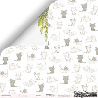 Лист двусторонней бумаги от Scrapmir - Котята из коллекции Pur Pur, 30x30 см