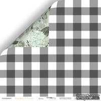Лист двусторонней бумаги от Scrapmir - Клетка - Peaches & Cream, 30x30см
