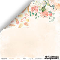 Лист двусторонней бумаги от Scrapmir - Радость - Peaches & Cream, 30x30см
