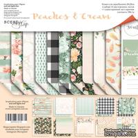 Набор двусторонней бумаги от Scrapmir - Peaches & Cream, 20х20см, 11шт