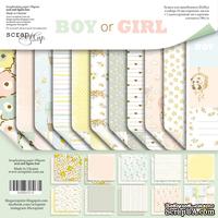 Набор двусторонней бумаги от Scrapmir - Boy or Girl, 20х20см, 11шт