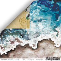 Лист двусторонней бумаги от Scrapmir - Бриз - Nautical Graphic, 30x30см