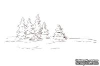 Акриловый штамп Christmas Stamp SR071 Елки, размер 7,7 * 3 см - ScrapUA.com