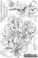 Набор акриловых штампов от Flourishes - Sweet Peas Stamp Set