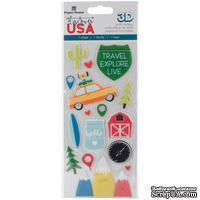 Наклейки от Paper House - Hello Baby Puffy Stickers - Blue Boy, 7,6x16,5 см - ScrapUA.com